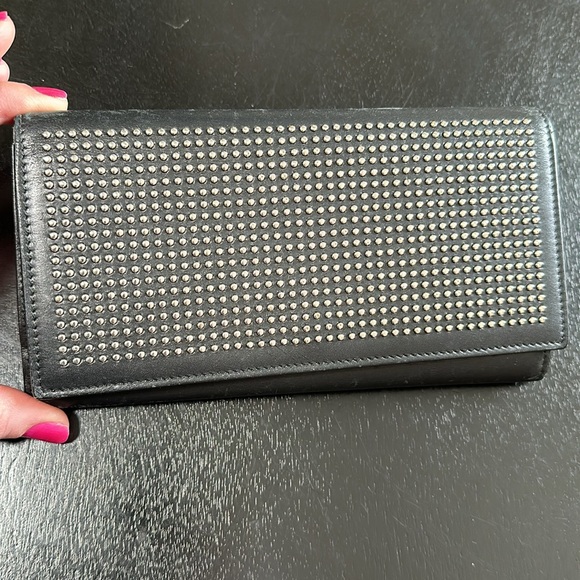 YSL Authentic Saint Laurent Studded Long Wallet - Picture 6 of 16